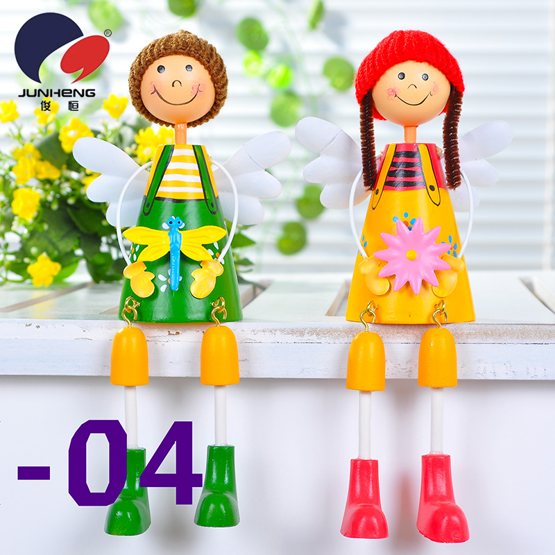 Wooden Doll Hanging Feet Doll Wedding Gifts Creative Craft Gift Bx04