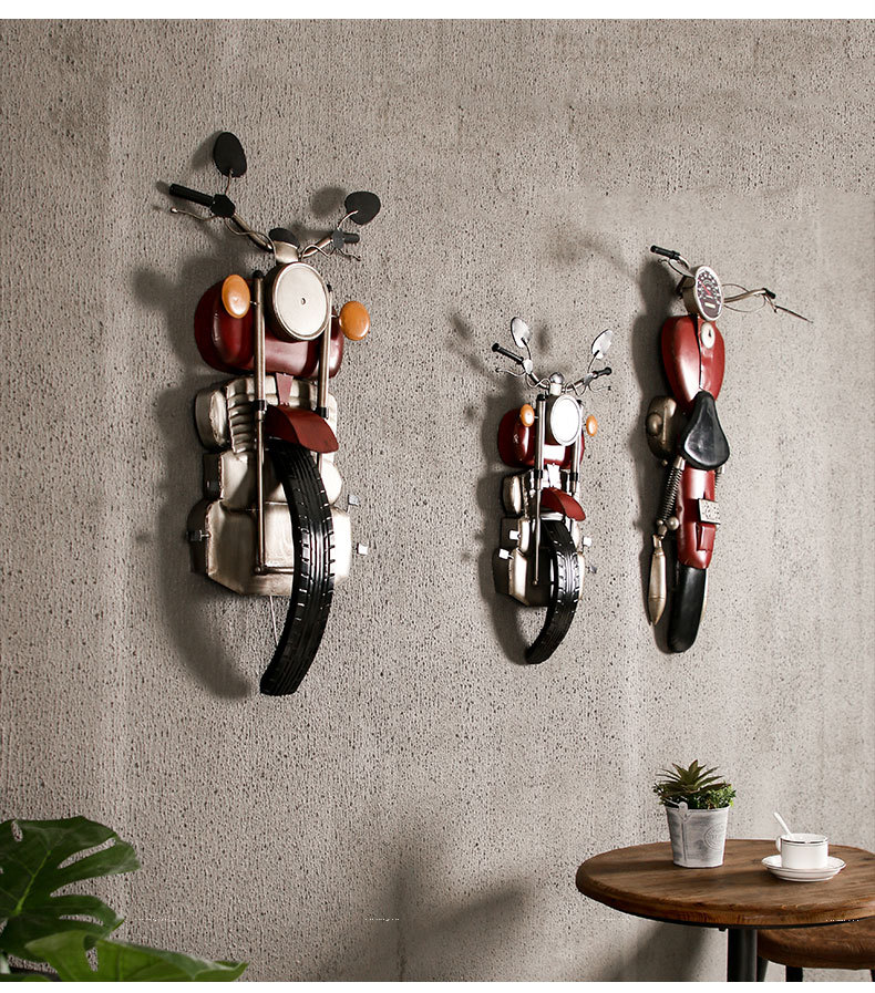 Iron Motorcycle Decoration Vintage Wall Hangings Creative Shop Wall Hangings Wall Decoration Crafts Wholesale