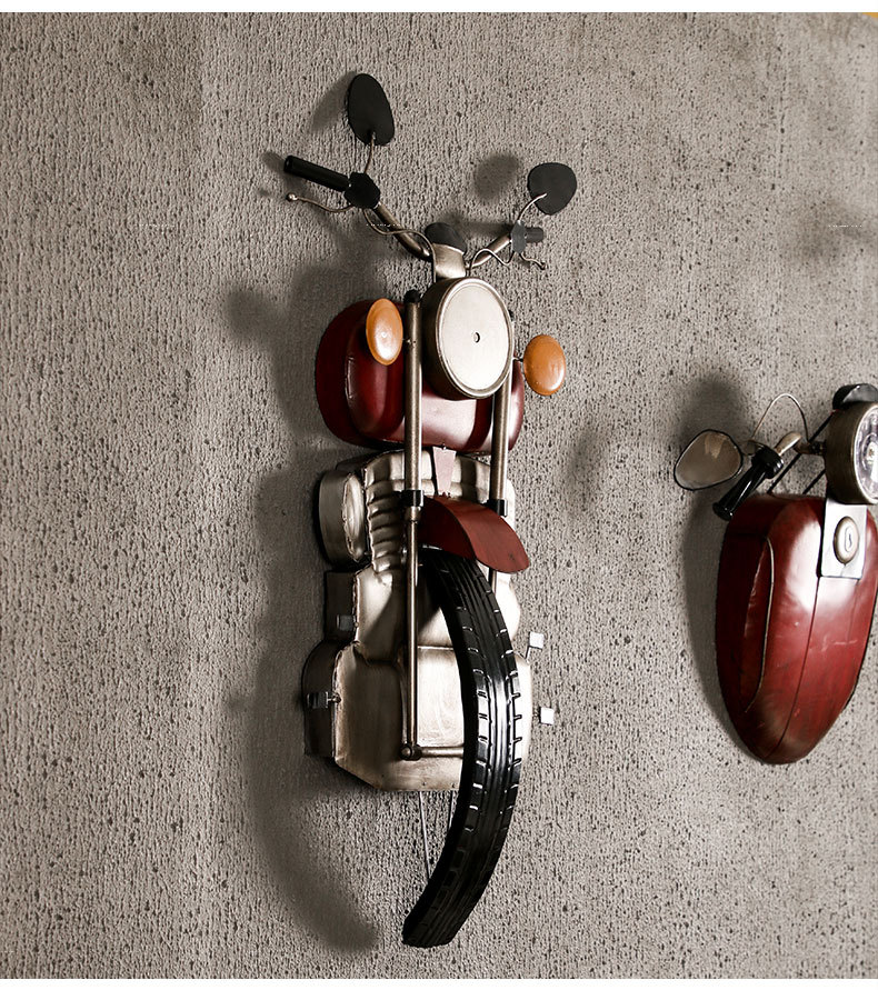 Iron Motorcycle Decoration Vintage Wall Hangings Creative Shop Wall Hangings Wall Decoration Crafts Wholesale