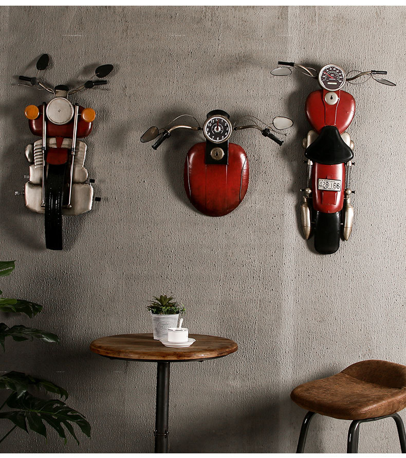 Iron Motorcycle Decoration Vintage Wall Hangings Creative Shop Wall Hangings Wall Decoration Crafts Wholesale