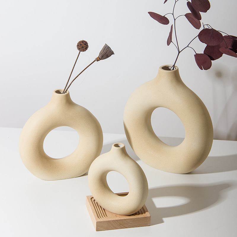 home decor Vase Decoration Creative Ceramic Crafts Living Room Flower Arrangement Home Cross-Border Hot