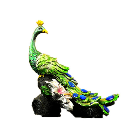 Mascot resin crafts peacock decoration creative gifts home office decoration gift manufacturers direct sales