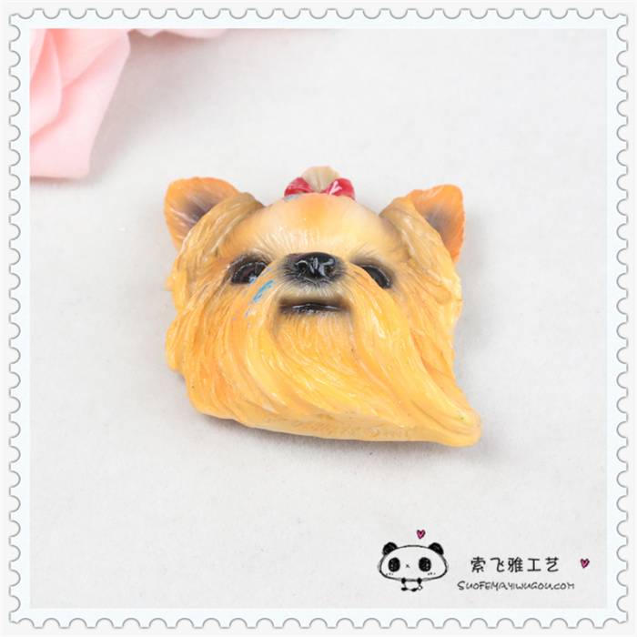 Personalized Dog Head Magnetic Suction Refridgerator Magnets Resin Crafts Fashion Refridgerator Magnets