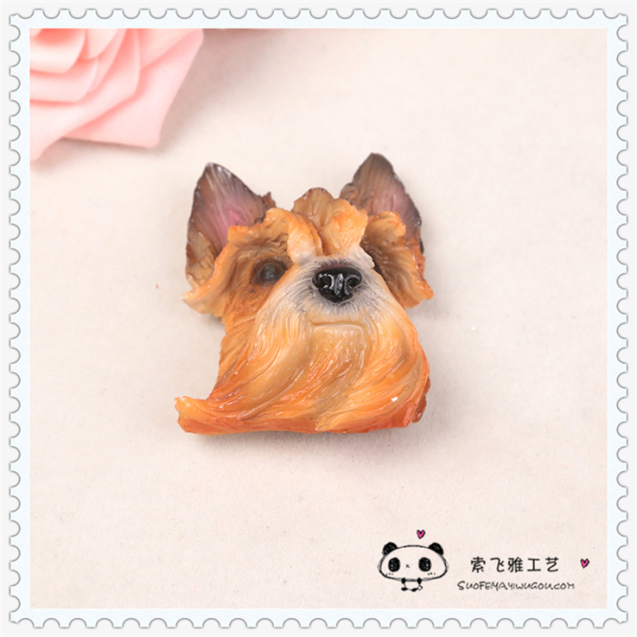 Personalized Dog Head Magnetic Suction Refridgerator Magnets Resin Crafts Fashion Refridgerator Magnets