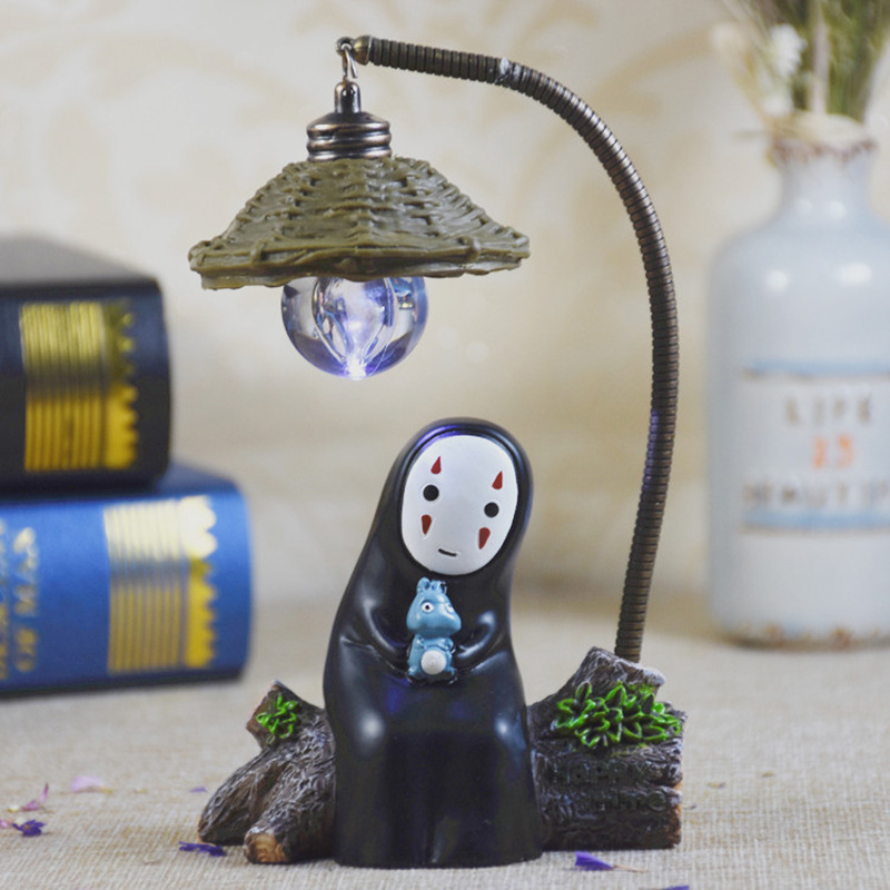 Home creative display resin crafts no face male LED night light student gift display a birthday gift