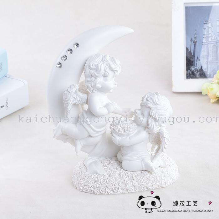 European resin crafts wedding TV cabinet decoration Cupid European resin crafts wedding TV cabinet decoration Cupid