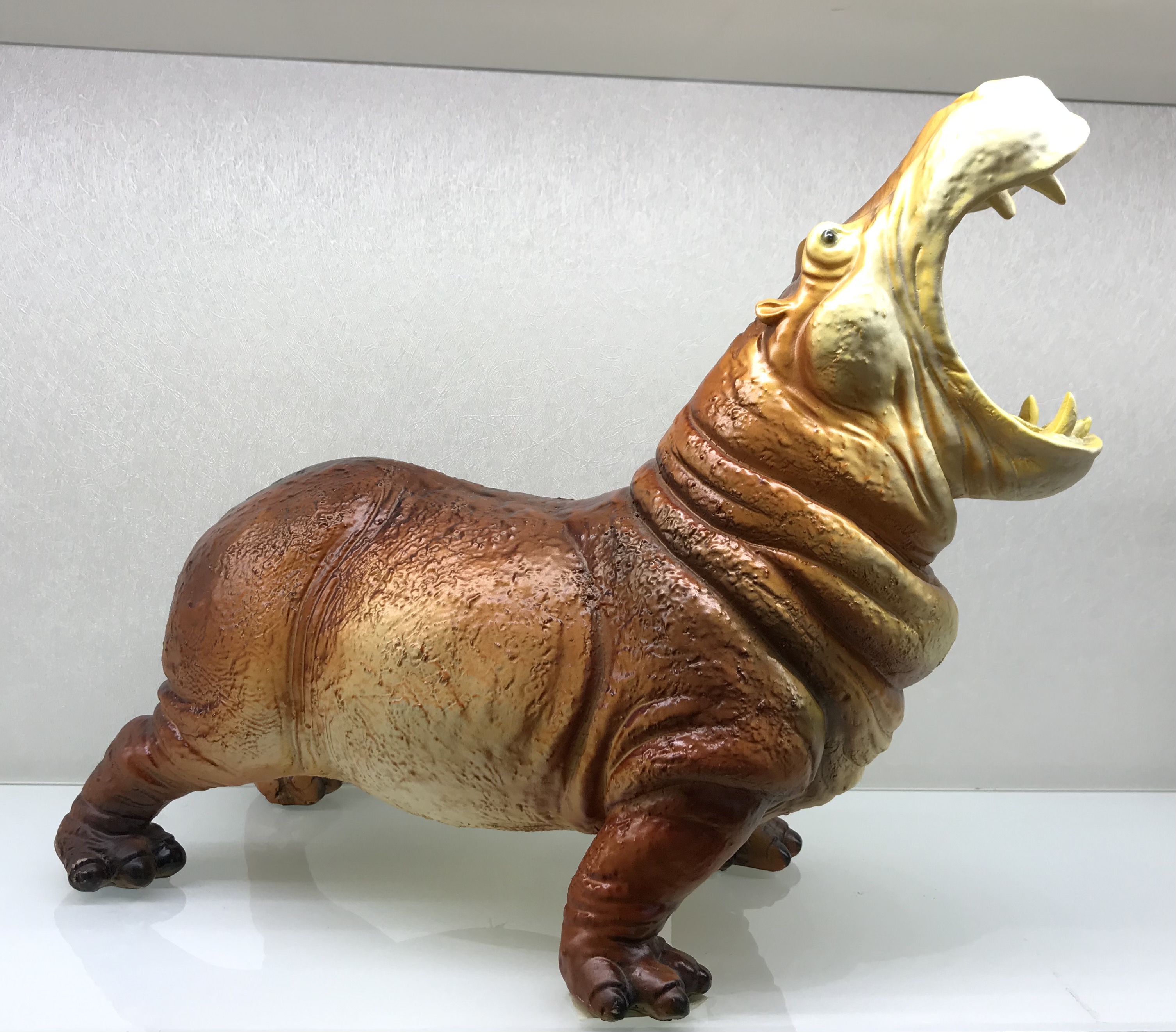 Resin Crafts Modern Minimalist Simulation Hippo Home Furnishings Ornaments Craft Gift Factory Direct Sales