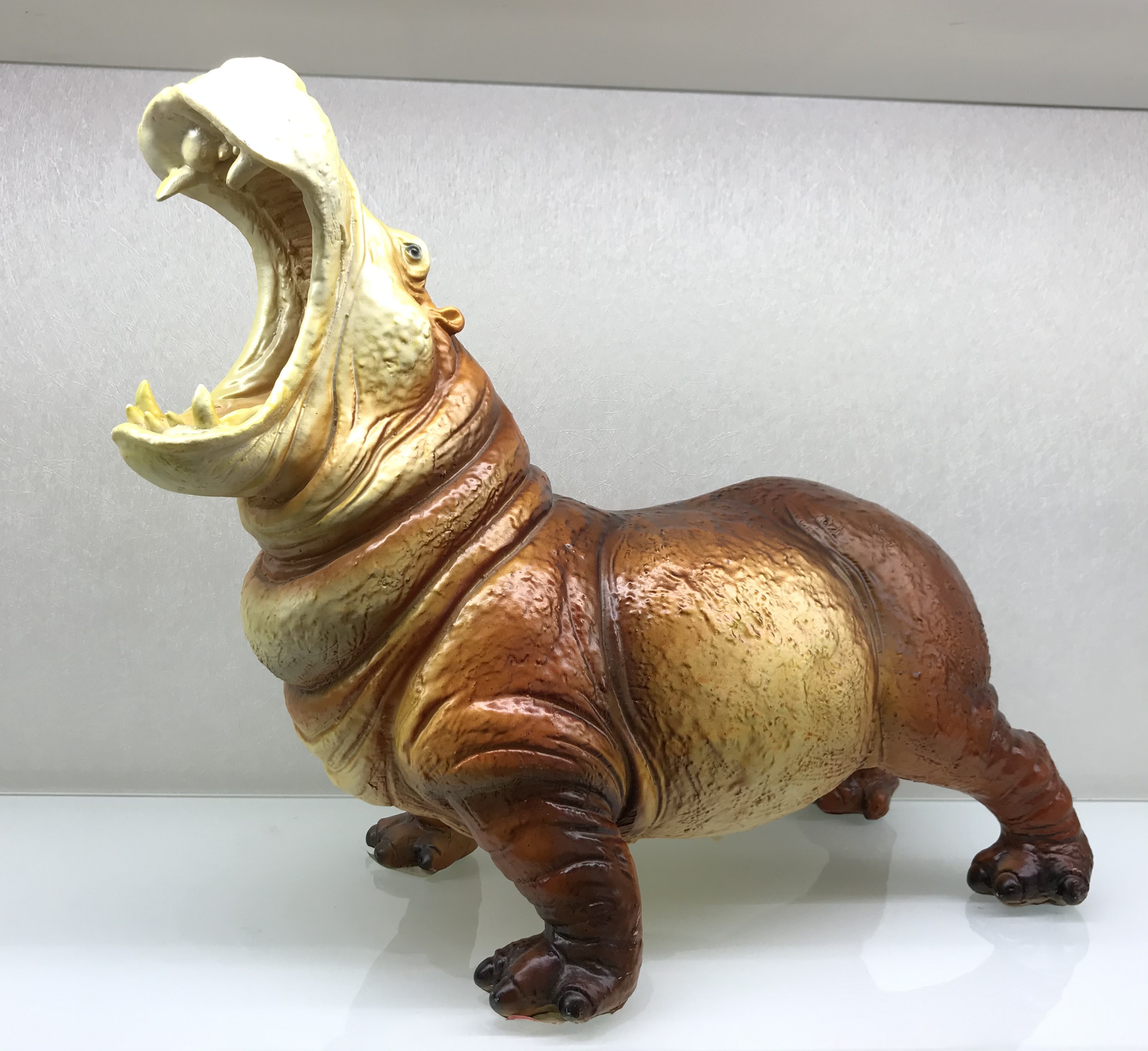 Resin Crafts Modern Minimalist Simulation Hippo Home Furnishings Ornaments Craft Gift Factory Direct Sales