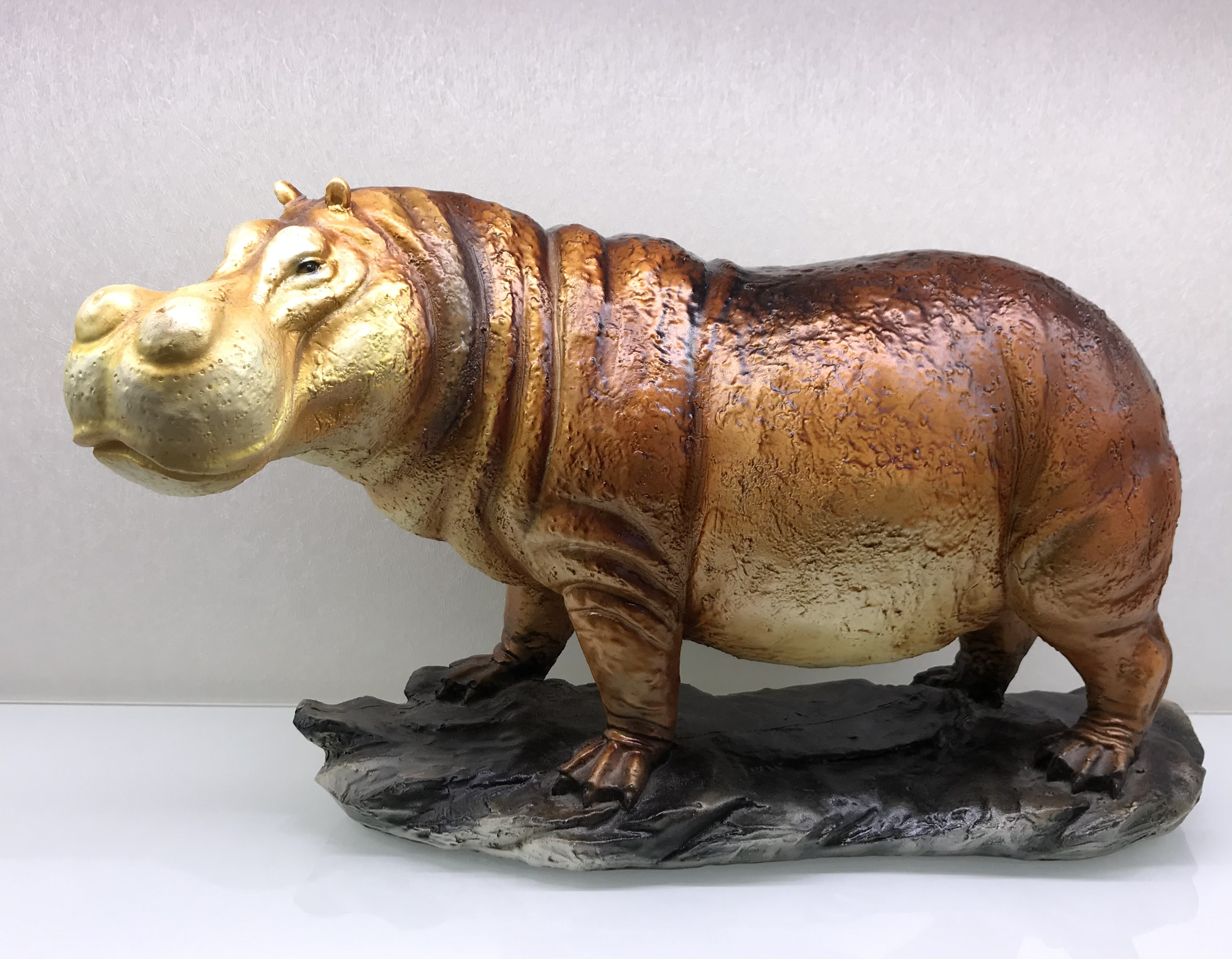Resin Crafts Modern Minimalist Simulation Hippo Home Furnishings Ornaments Craft Gift Factory Direct Sales