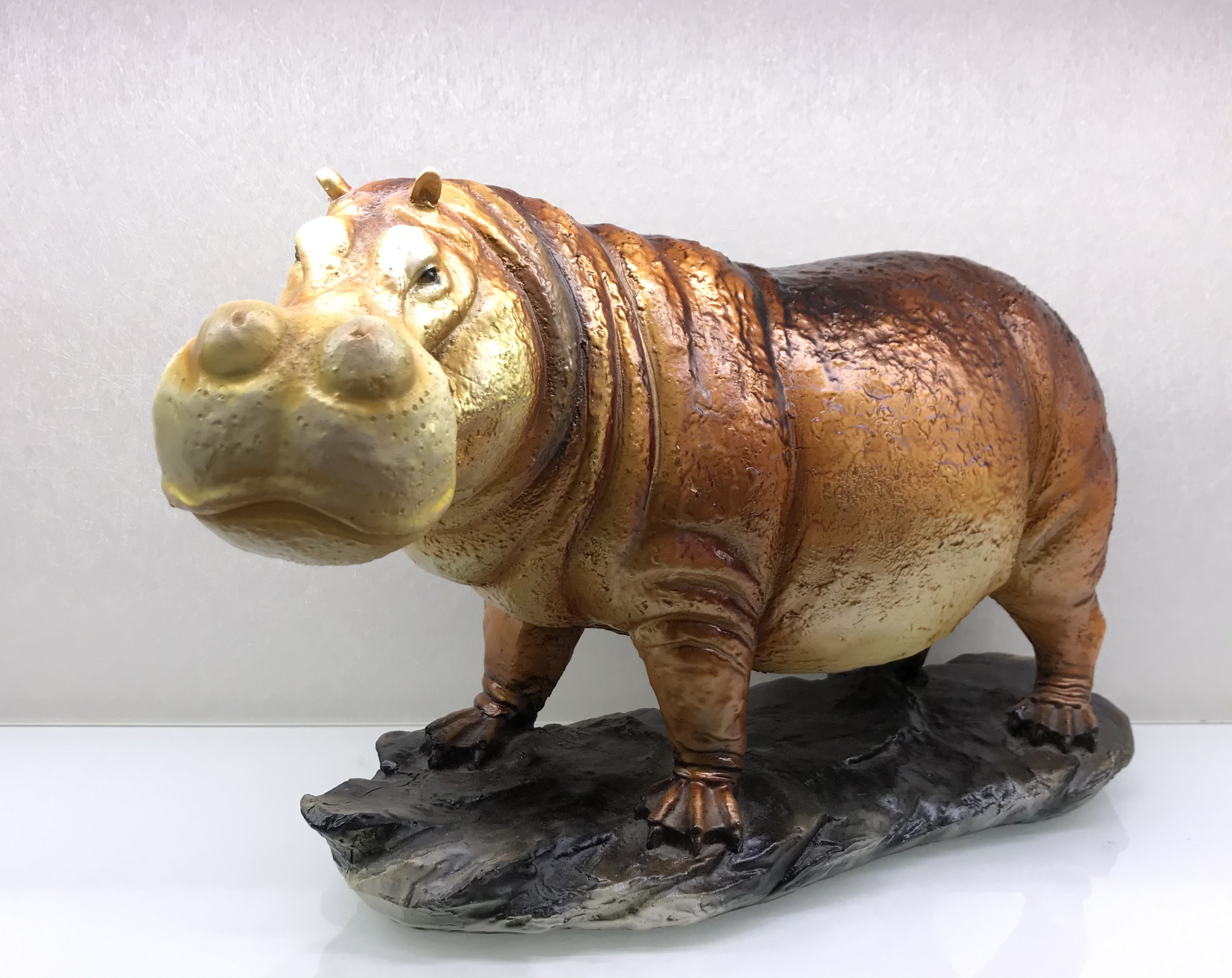Resin Crafts Modern Minimalist Simulation Hippo Home Furnishings Ornaments Craft Gift Factory Direct Sales