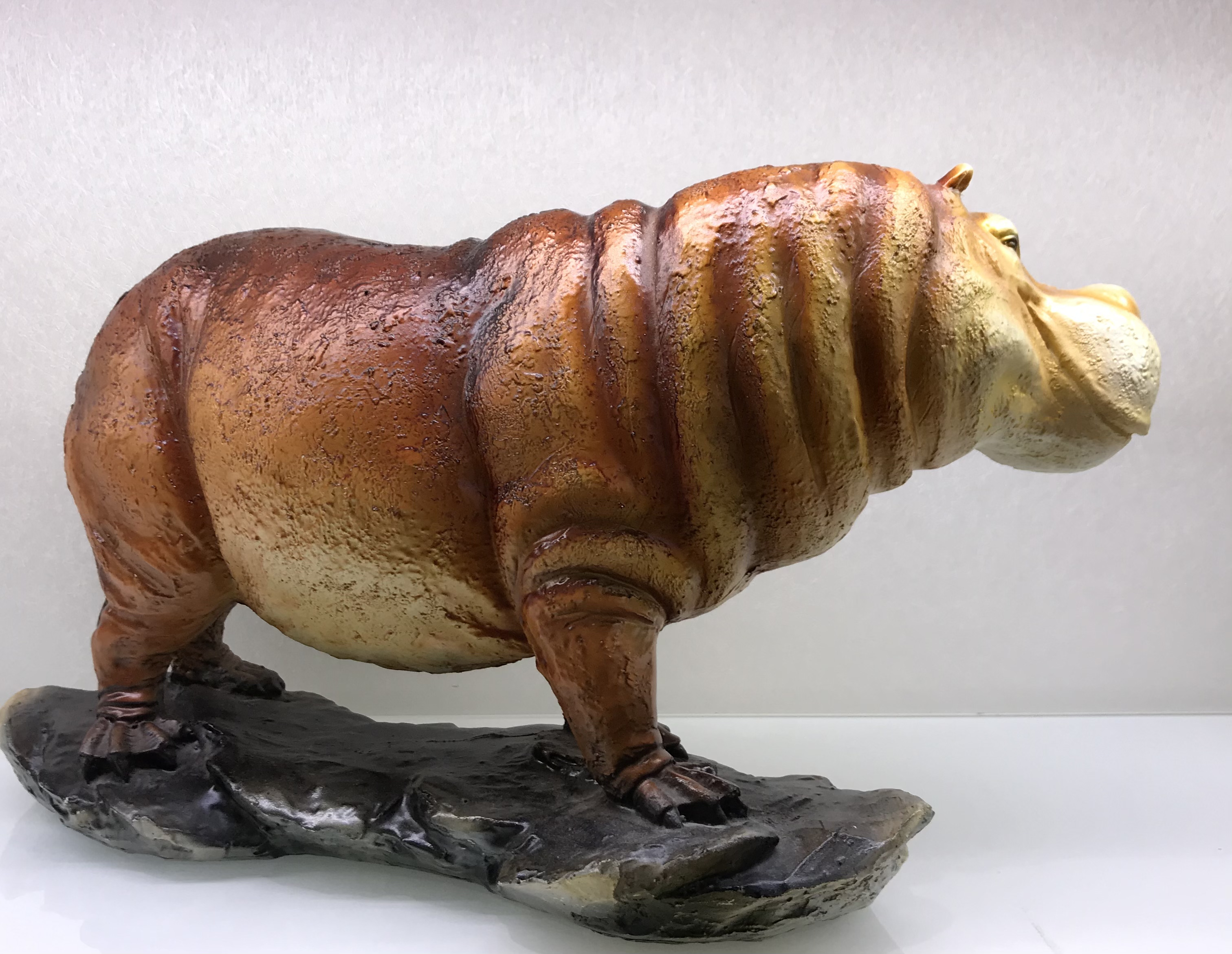 Resin Crafts Modern Minimalist Simulation Hippo Home Furnishings Ornaments Craft Gift Factory Direct Sales