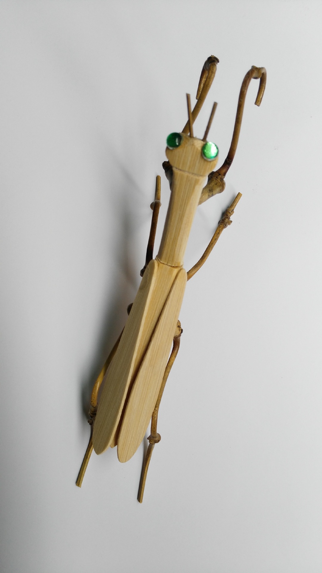 Crafts Small Insect Bamboo Wood Intelligence Toy Bamboo Animal Toy Children&#039;s Toy Mantis
