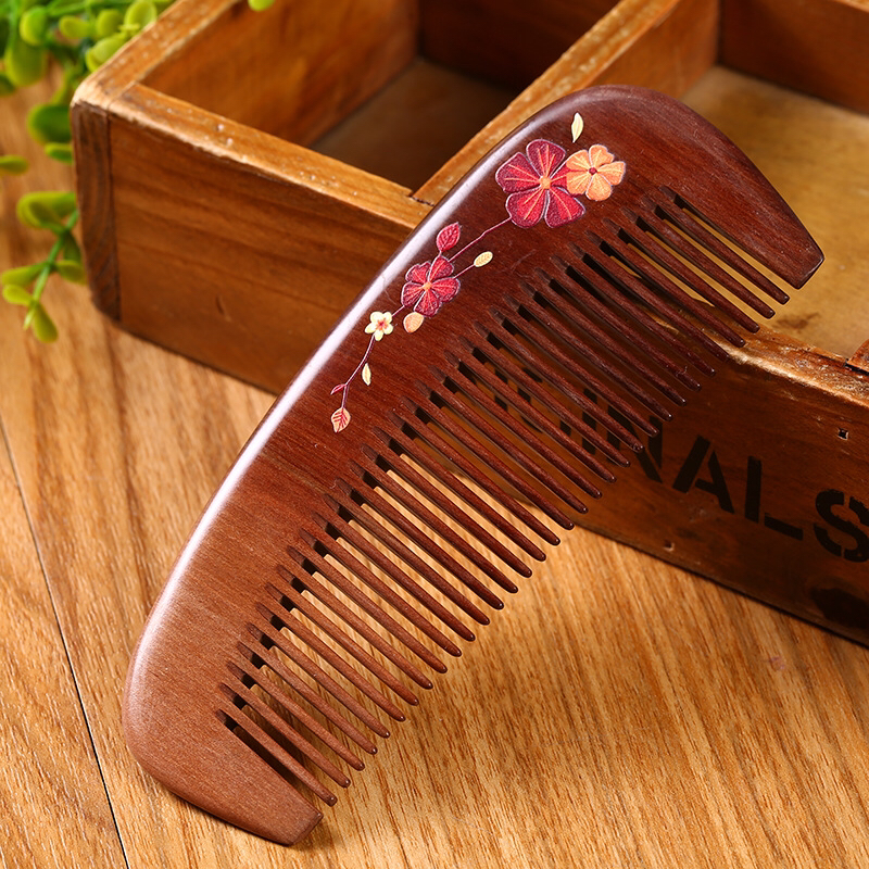 Folk arts and crafts Folk arts and crafts are handmade by Manufacturers directly painted Peach wood Comb natural log