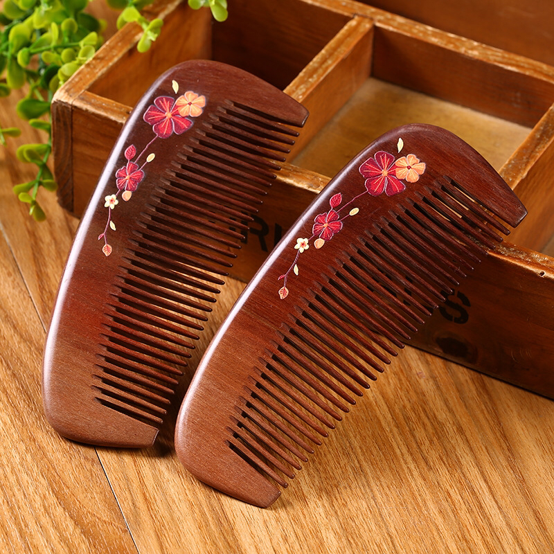 Folk arts and crafts Folk arts and crafts are handmade by Manufacturers directly painted Peach wood Comb natural log