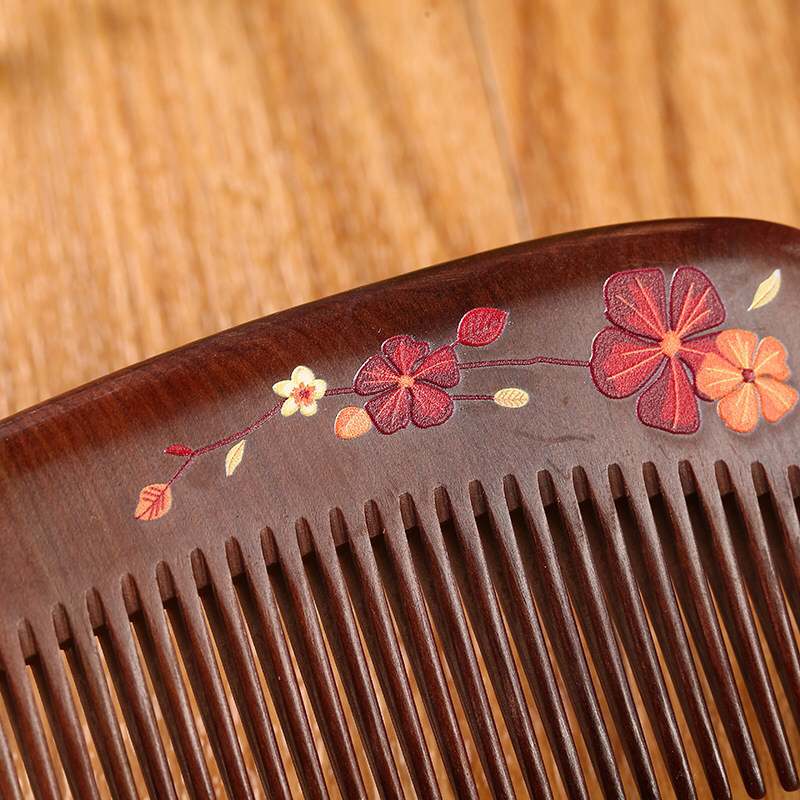 Folk arts and crafts Folk arts and crafts are handmade by Manufacturers directly painted Peach wood Comb natural log