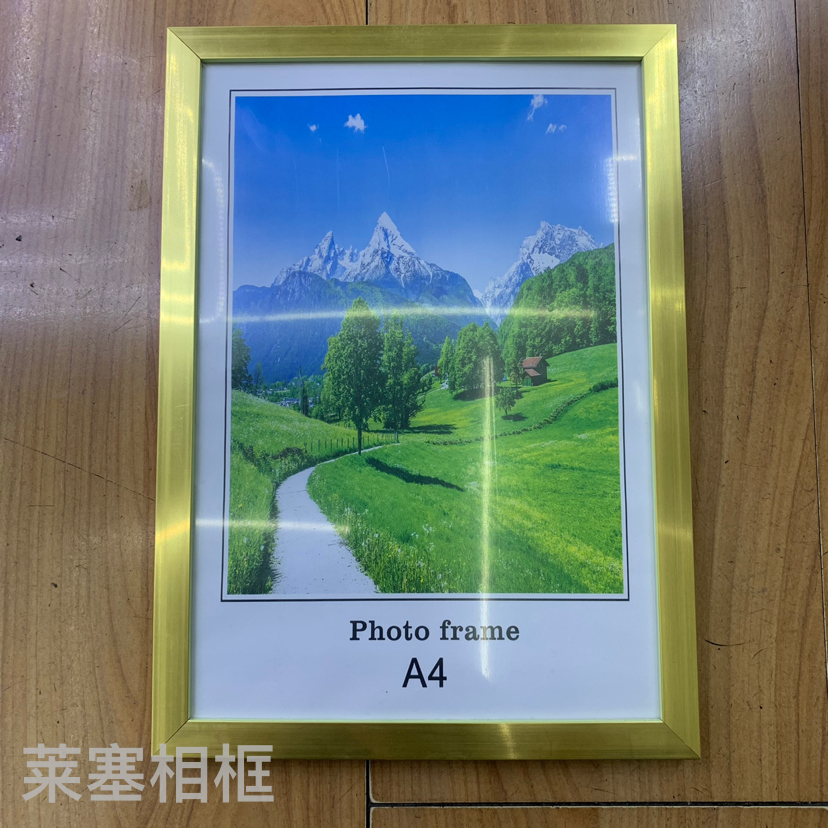 Flat Wood Grain Color PVC Material Creative Decoration Photo Home Decorative Gift Crafts Plastic Photo Frame