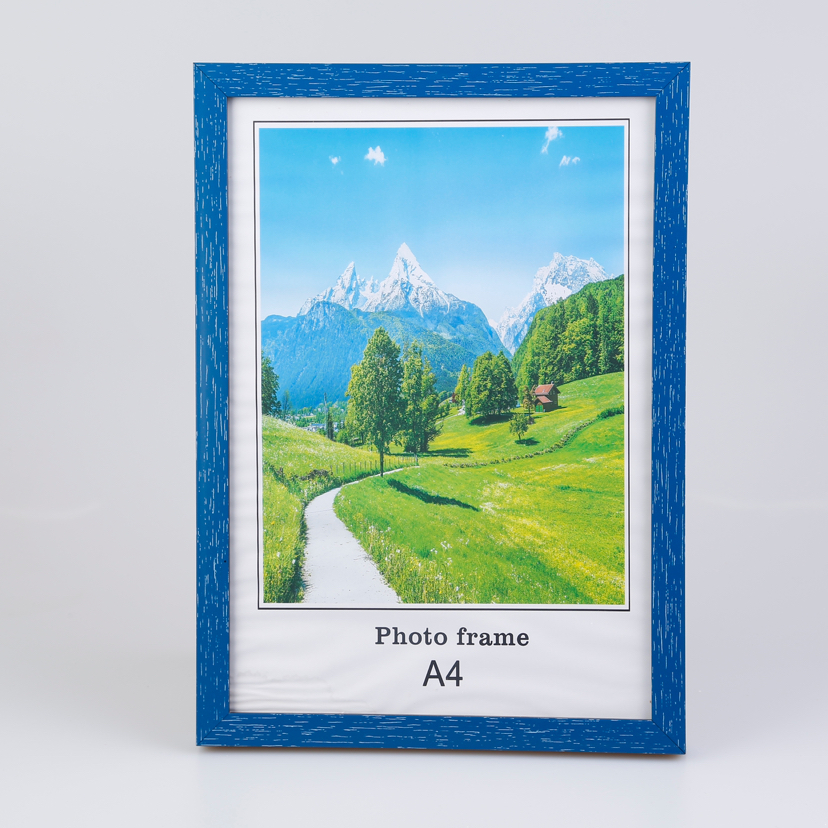 Flat Wood Grain Color PVC Material Creative Decoration Photo Home Decorative Gift Crafts Plastic Photo Frame