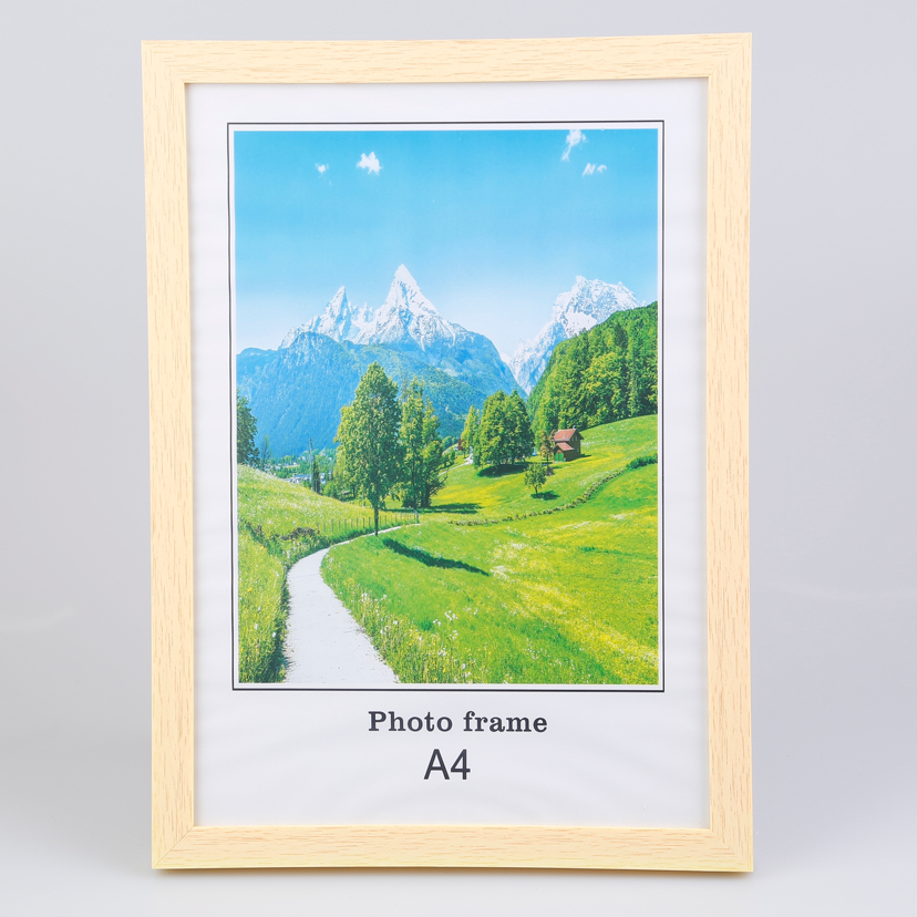 Flat Wood Grain Color PVC Material Creative Decoration Photo Home Decorative Gift Crafts Plastic Photo Frame
