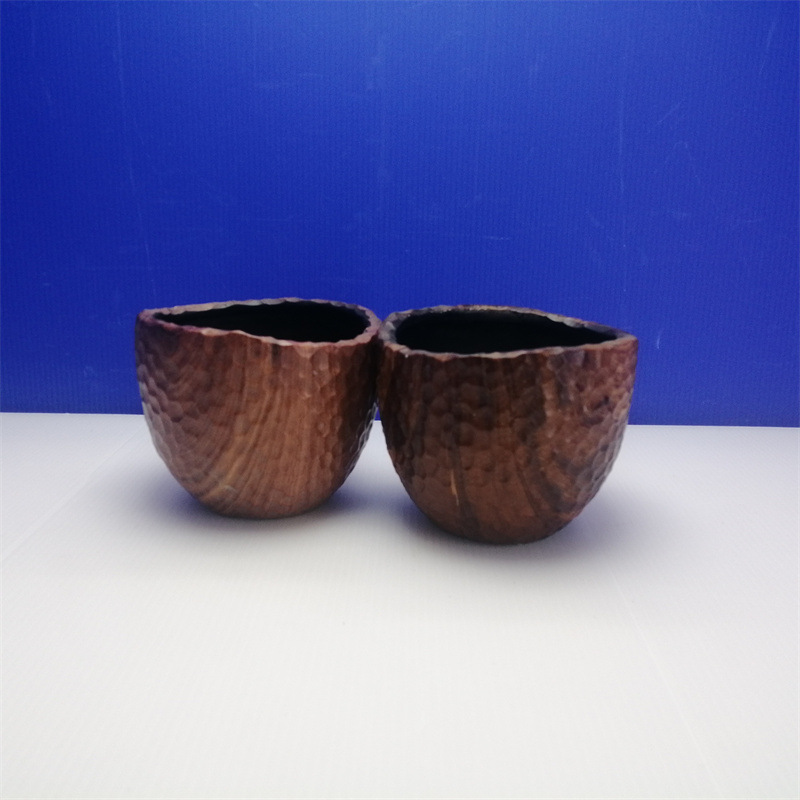 Customized Imitation Wood Grain Vintage Vase Resin Crafts Dried Flower Flower Decoration Home Indoor Decoration Factory