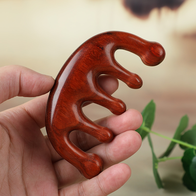 Ebony Wooden Comb Sub Golden Sandalwood Extended Handle Handmade Creative Color Painted Wood crafts Ebony Wooden Comb Sub Golden Sandalwood Extended Handle Handmade Creative Color Painted Wood crafts