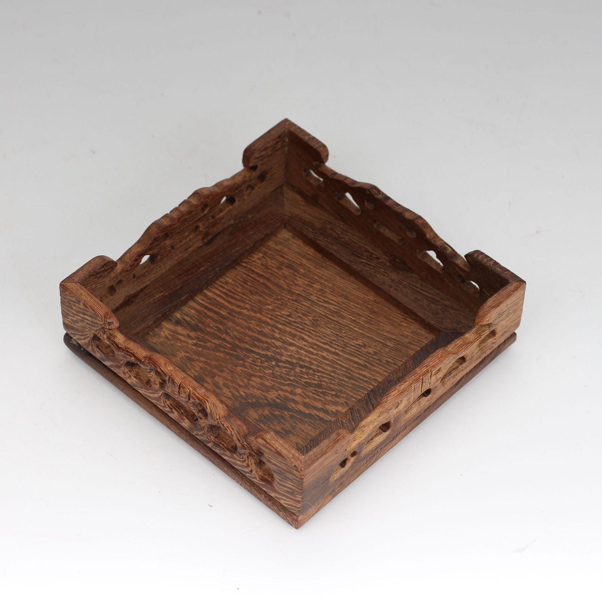 Door Frame Rosewood Base Long Square Crafts Decoration Purple Clay Pot Wood Carving Wooden Pallet Factory Direct Sales