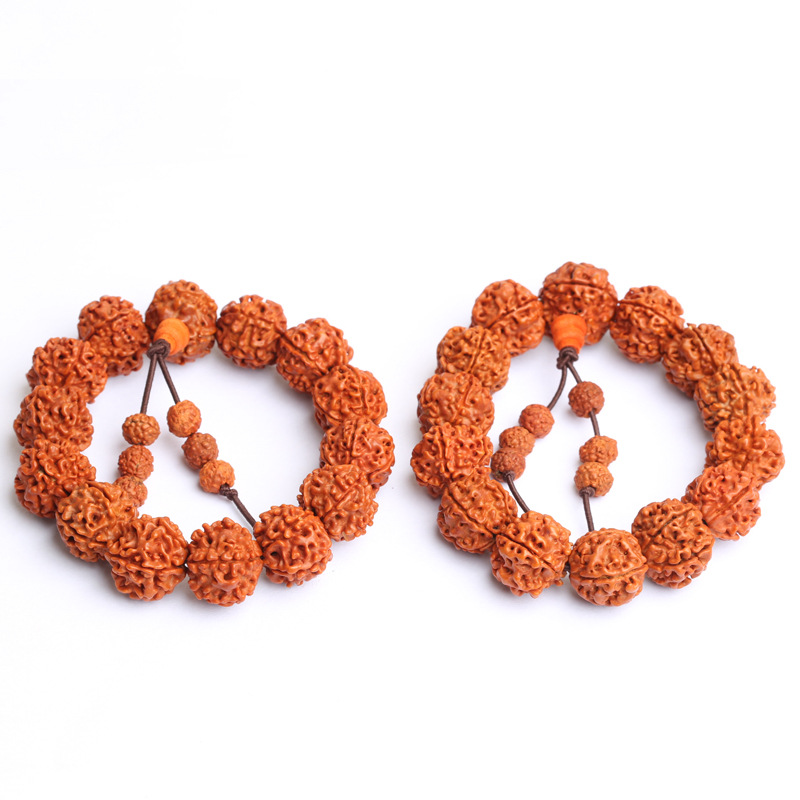 Rudraksha Vintage Men&#039;s Rudraksha-Piece 17mm Buddha Beads Bracelet Crafts Bodhi Bracelet Wholesale