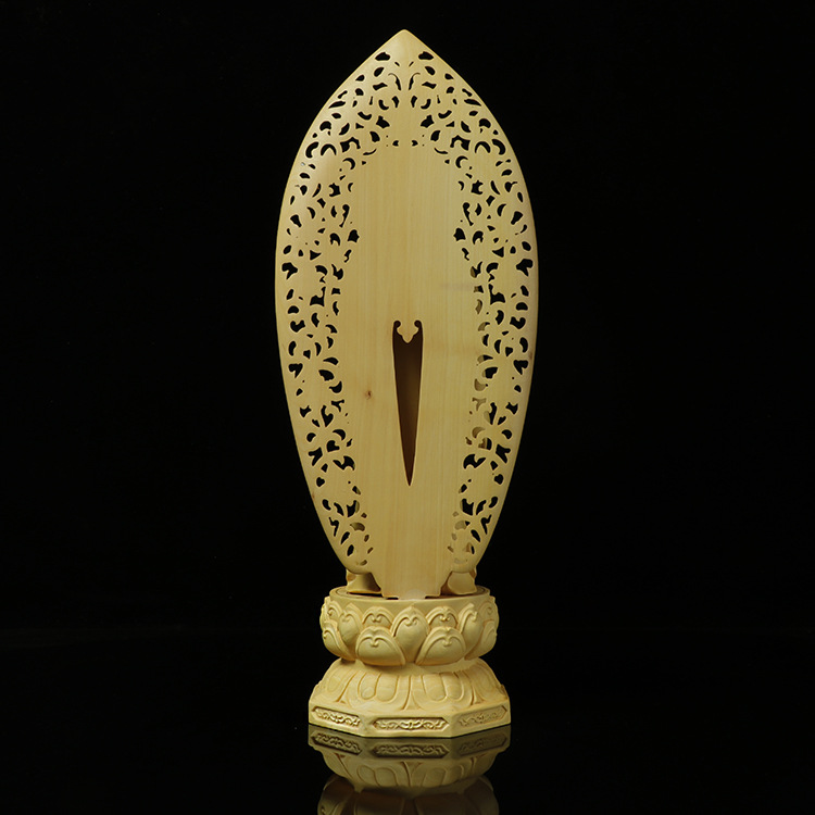 Factory Wholesale Boxwood Craft Crafts Guanyin Sakya Buddha Ornament Back Screen Western Trinity Factory Wholesale Boxwood Craft Crafts Guanyin Sakya Buddha Ornament Back Screen Western Trinity