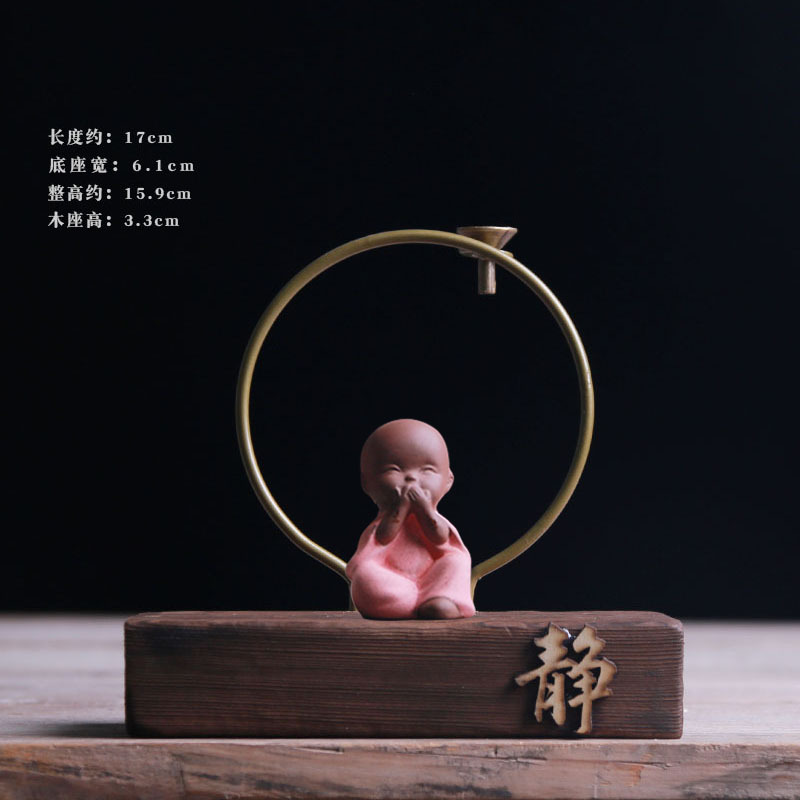 Ornaments Placement Base New Chinese Style Zen Incense Burner Backflow Incense Hallway Buddha Statue Placement Base