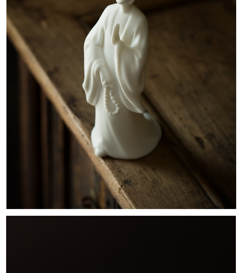 Factory Blanc De Chine Chinese Zen Buddha Little Monk Tea Pet Decoration Ceramic Antique Shelf Study Room Decoration Factory Blanc De Chine Chinese Zen Buddha Little Monk Tea Pet Decoration Ceramic Antique Shelf Study Room Decoration