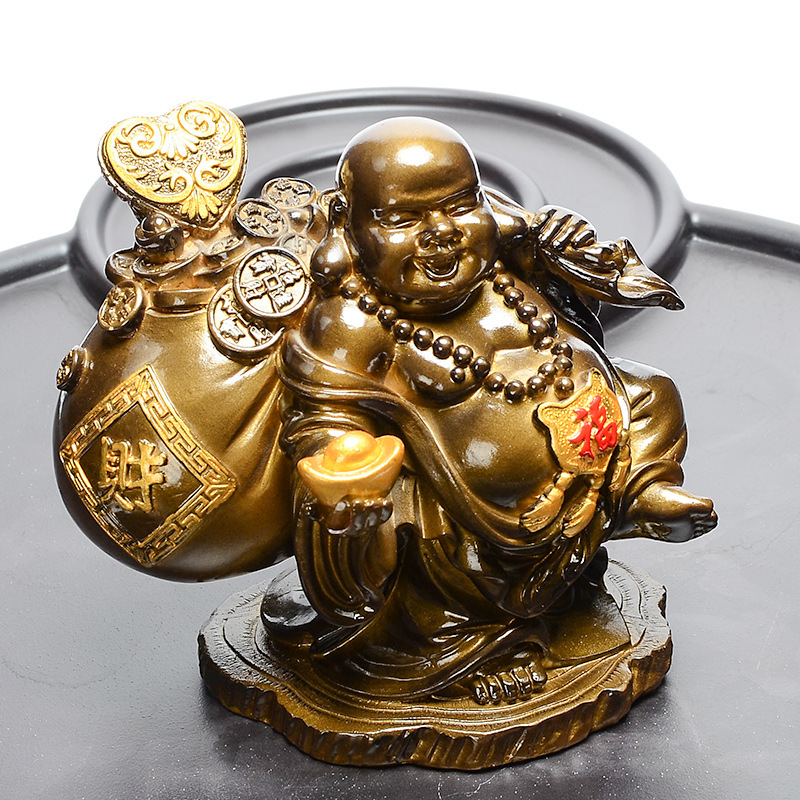 Tea Pet Decoration Flush Color Changing Zen Cloth Bag Monk Tea Table Decoration Creative Maitreya Buddha Tea Art Tea Set