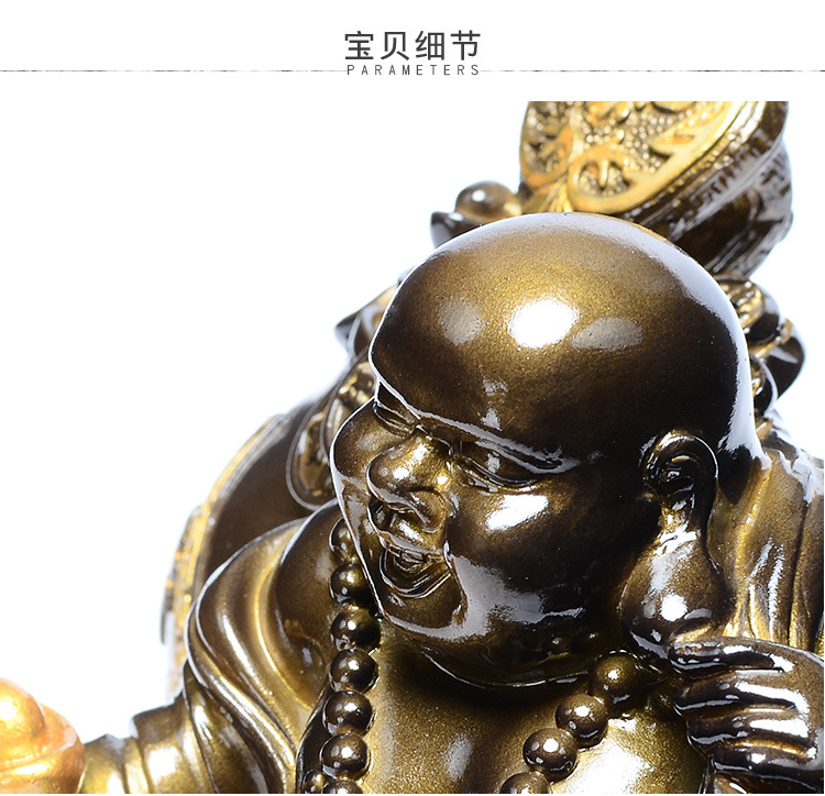 Tea Pet Decoration Flush Color Changing Zen Cloth Bag Monk Tea Table Decoration Creative Maitreya Buddha Tea Art Tea Set