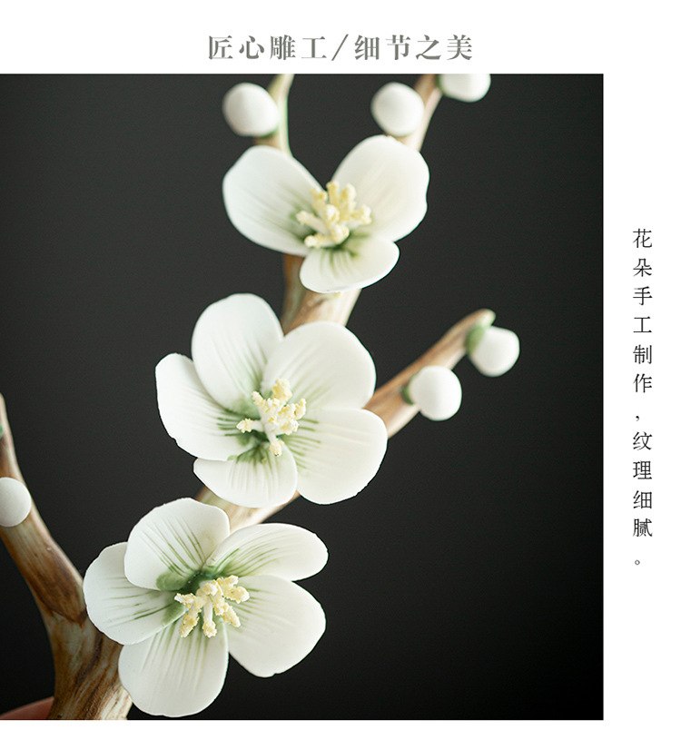 Ceramic Flower Creative Pen Shelf Japanese Tea Ceremony Decoration Tea Ornaments Zen Small Ornaments Buddha Worship