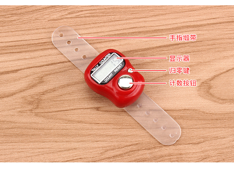 Factory Direct Sales Buddha Counter Ring Manual Thumb Counter Electronic Display Finger Tally Counter Wholesale