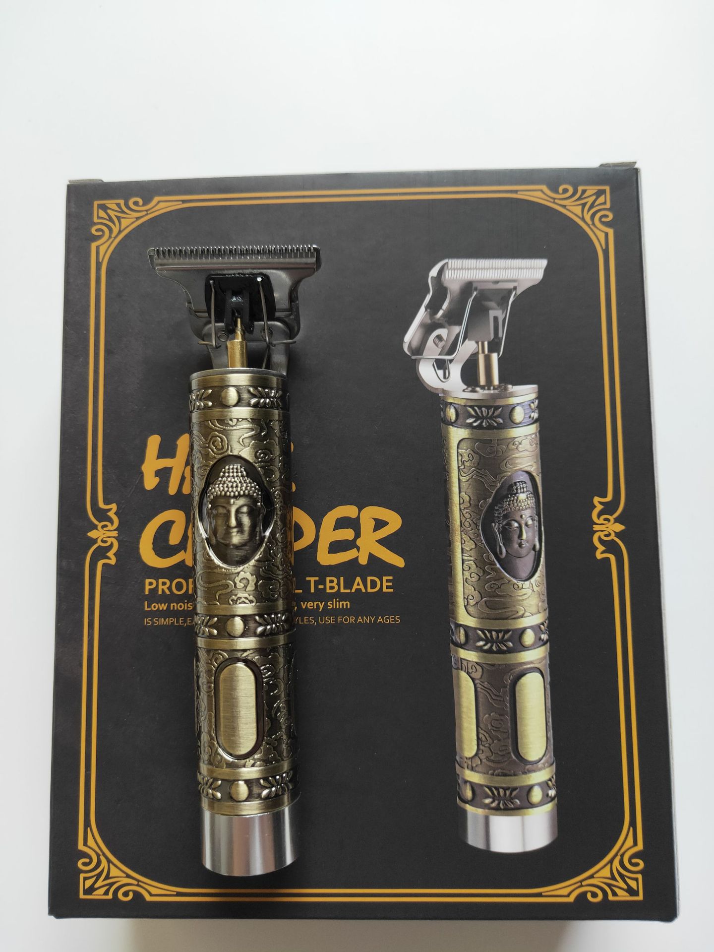 CrossBorder Exclusive T9 Dragon and Phoenix Buddha Head Hair Clipper Electric Clipper Razor Retro Oil Head Clipper
