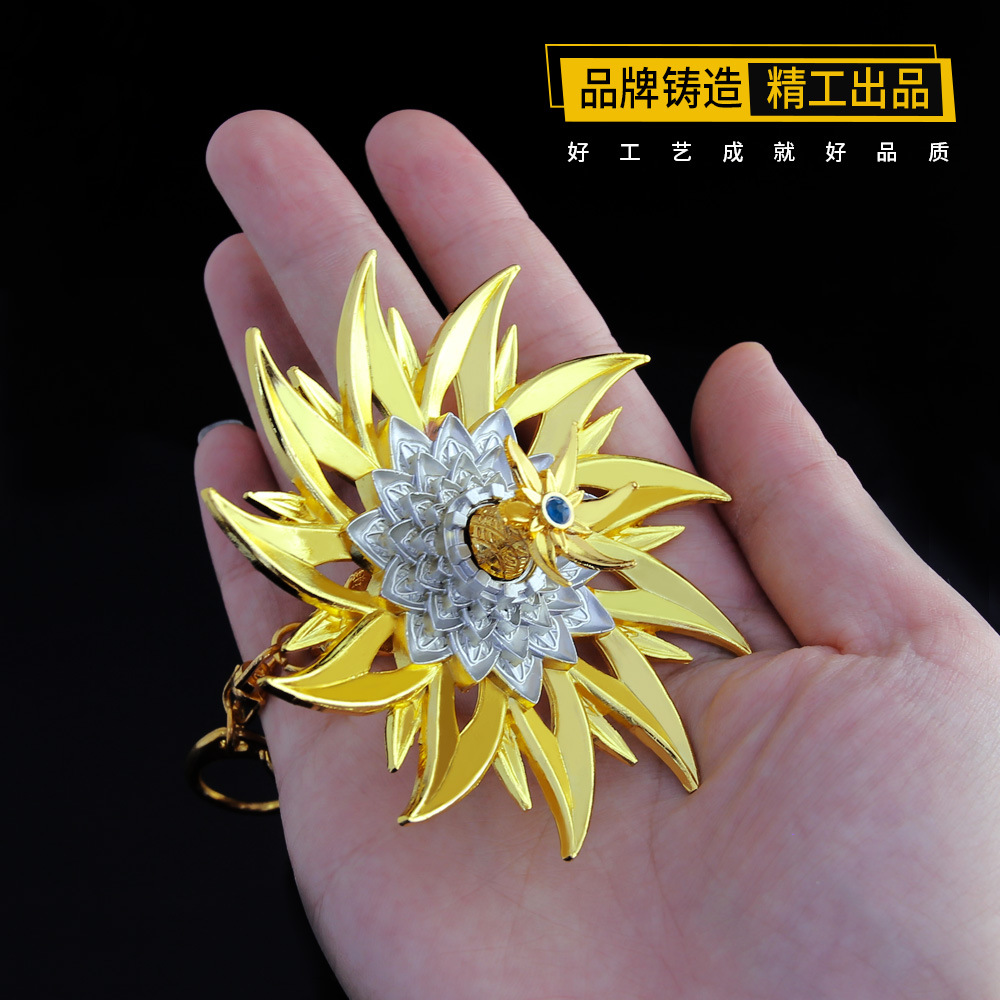 Hammer Blue Silver Tyrannite Gun Chen Xin Seven Killing Sword Sleeve Sword Buddha Anger Tang Lian Model Toy Decoration