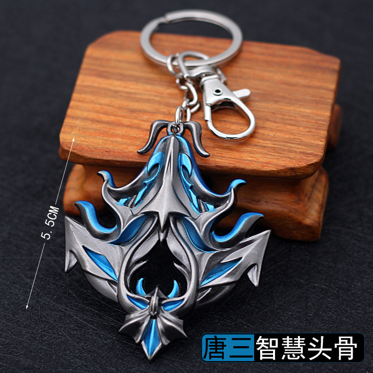 Hammer Blue Silver Tyrannite Gun Chen Xin Seven Killing Sword Sleeve Sword Buddha Anger Tang Lian Model Toy Decoration