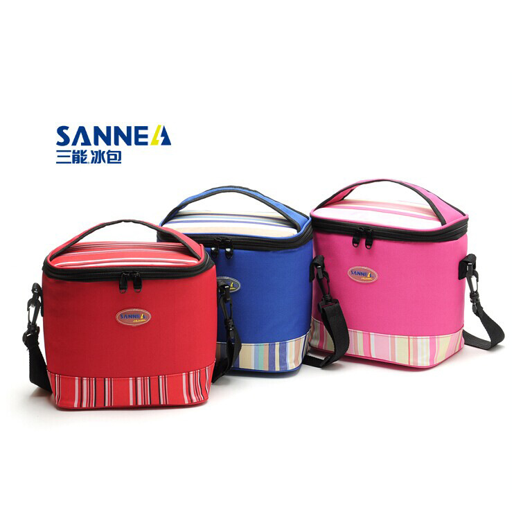 2015 summer new three portable ice bag portable 6L Oxford cloth Lunchbox Lunch Bag 3 color mix