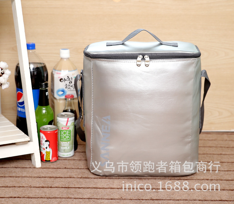 M ice bag leather clad silver thermal insulation membrane insulation bag lunch lunch bag manufacturers spot wholesale