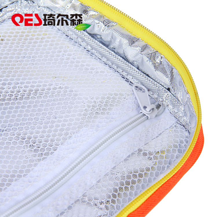 Qiersen rear package delivery ice bag hand zipper double-layer ice bag delivery bento bag wholesale