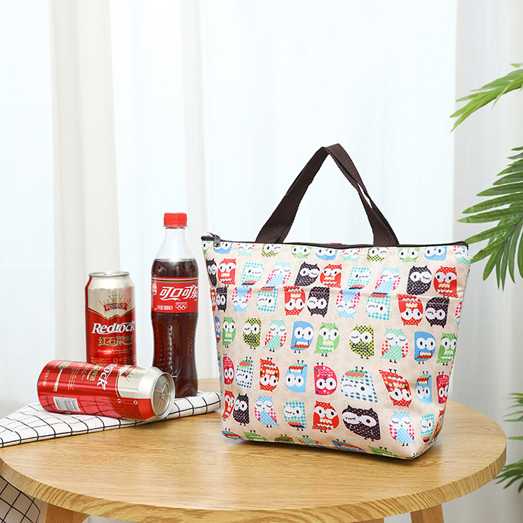 Printed Oxford Cloth Portable Ice Bag Thermal Bag Ice Pack Lunch Bag Lunch Box Bag Outdoor Picnic Bag Insulated Bag
