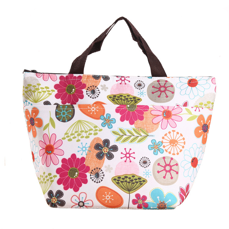 Printed Oxford Cloth Portable Ice Bag Thermal Bag Ice Pack Lunch Bag Lunch Box Bag Outdoor Picnic Bag Insulated Bag