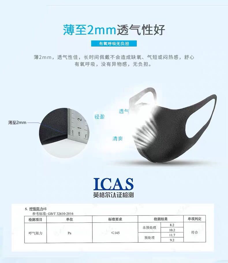 Japan PITTA black respirator dust and pollen respirator dark gray 3 respirators Japan PITTA black respirator dust and pollen respirator dark gray 3 respirators