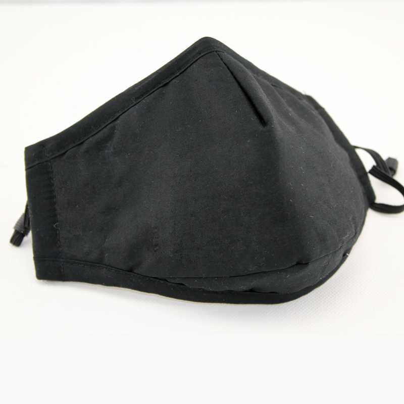Dustproof cotton adult protective mask, anti - smog PM2.5 mask, Black insert filter respirator respirator manufacturer