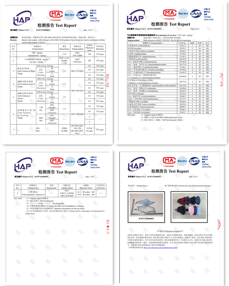 Washable cotton cloth adult respirator PM2.5 dust and fog respirator customized logo across indicates the border