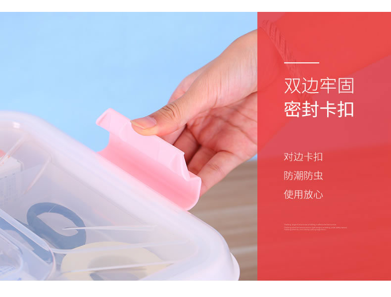 Family medicine box medicine box large layered transparent portable family medicine box medicine small first aid box