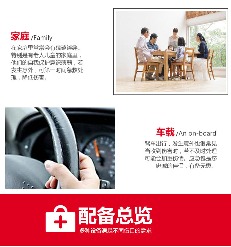 Kit Household Outdoor Car Emergency Kit Family FirstAid Kit First Aid Supplies Travel Portable Earthquake Medicine Box