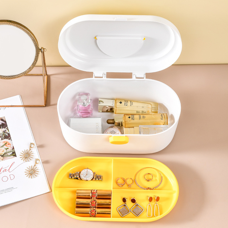 Household Plastic Medicine Cabinet Large Capacity Medicine Storage Box Moisture-Proof First Aid Kit
