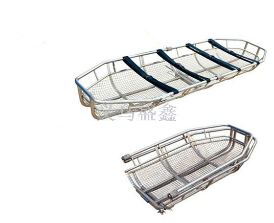 Stainless steel basket stretcher foldable helicopter sea rescue stretcher can be split ship type stretcher