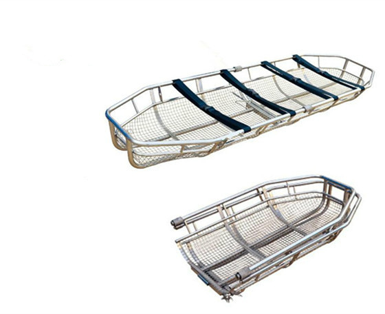 Stainless steel basket stretcher foldable helicopter sea rescue stretcher can be split ship type stretcher