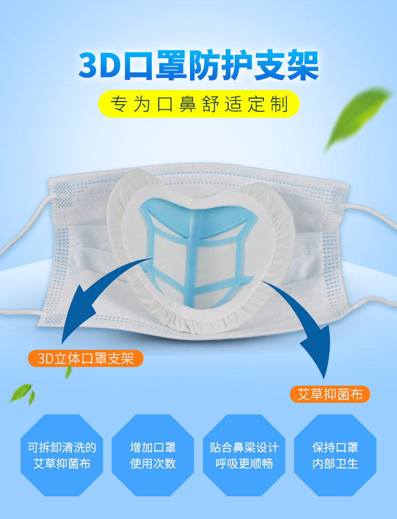 Spot Disposable mask inner pad can change the mask holder for comfort air permeability and no lipstick